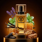 TIMSS M 173 Li Malis Elixir inspirat din Jean Paul Gaultier apă de parfum prezentat alături de lavandă, vanilie și miere.