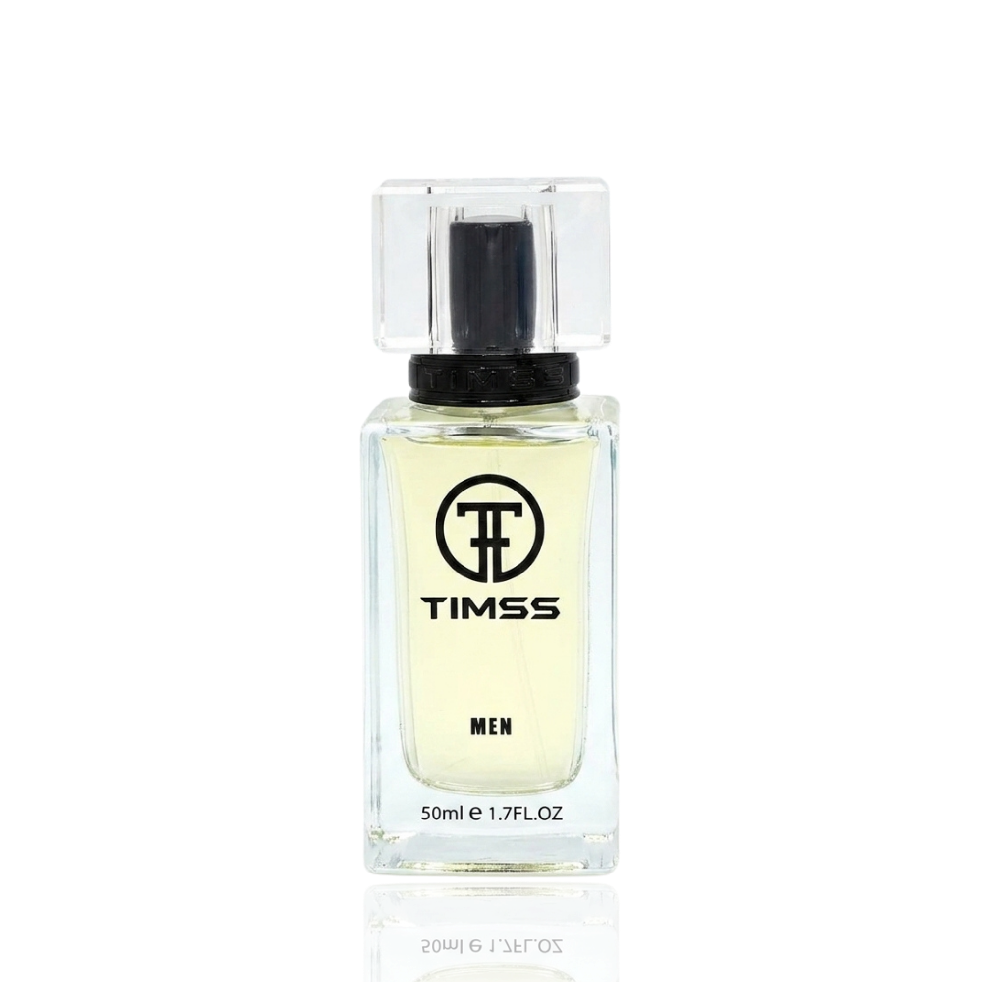 Detaliu flacon TIMSS M 173 Li Malis Elixir inspirat din Jean Paul Gaultier apă de parfum, evidențiind eticheta.