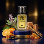 TIMSS M 177 Skandal inspirat din Jean Paul Gaultier apă de parfum prezentat alături de salvie, mandarină, caramel și vetiver.