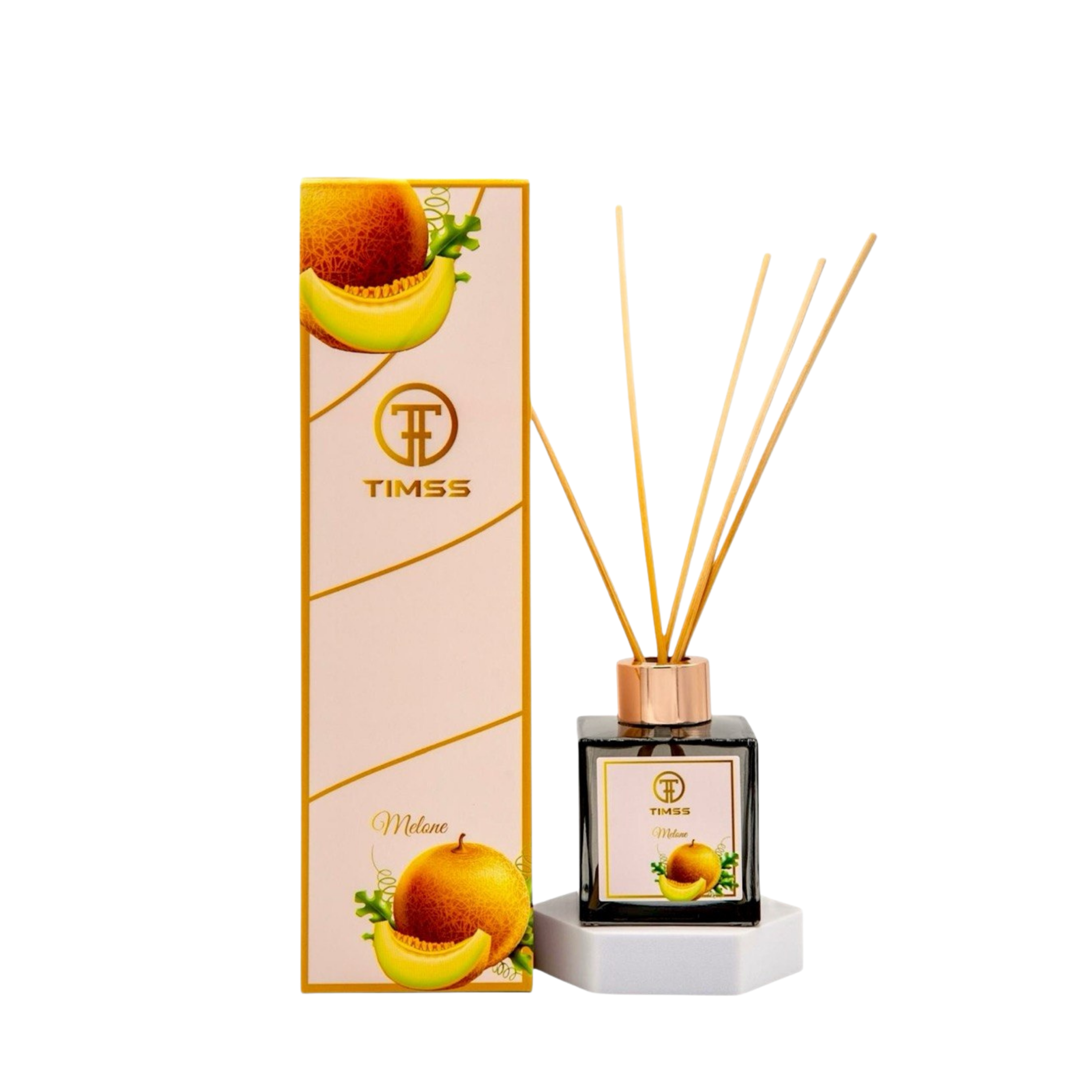 TIMSS Melone parfum de camera cu betisoare 120 ml flacon frontal original Parfumer.md