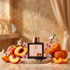 TIMSS Peach parfum de camera cu betisoare 120 ml cu note olfactive de piersica si vanilie Parfumer.md