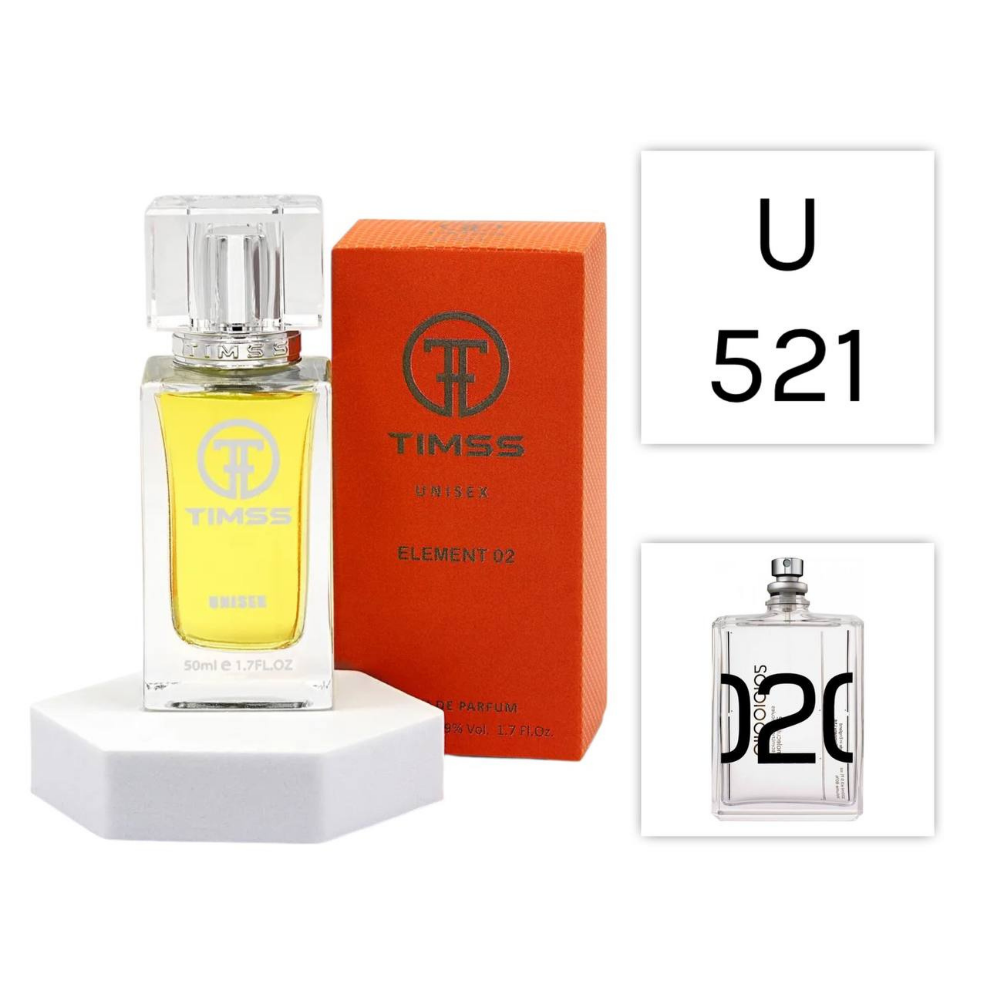 TIMSS U 523 CHERRY SMOKE apă de parfum unisex 50ml, vedere frontală pe Parfumer.md.