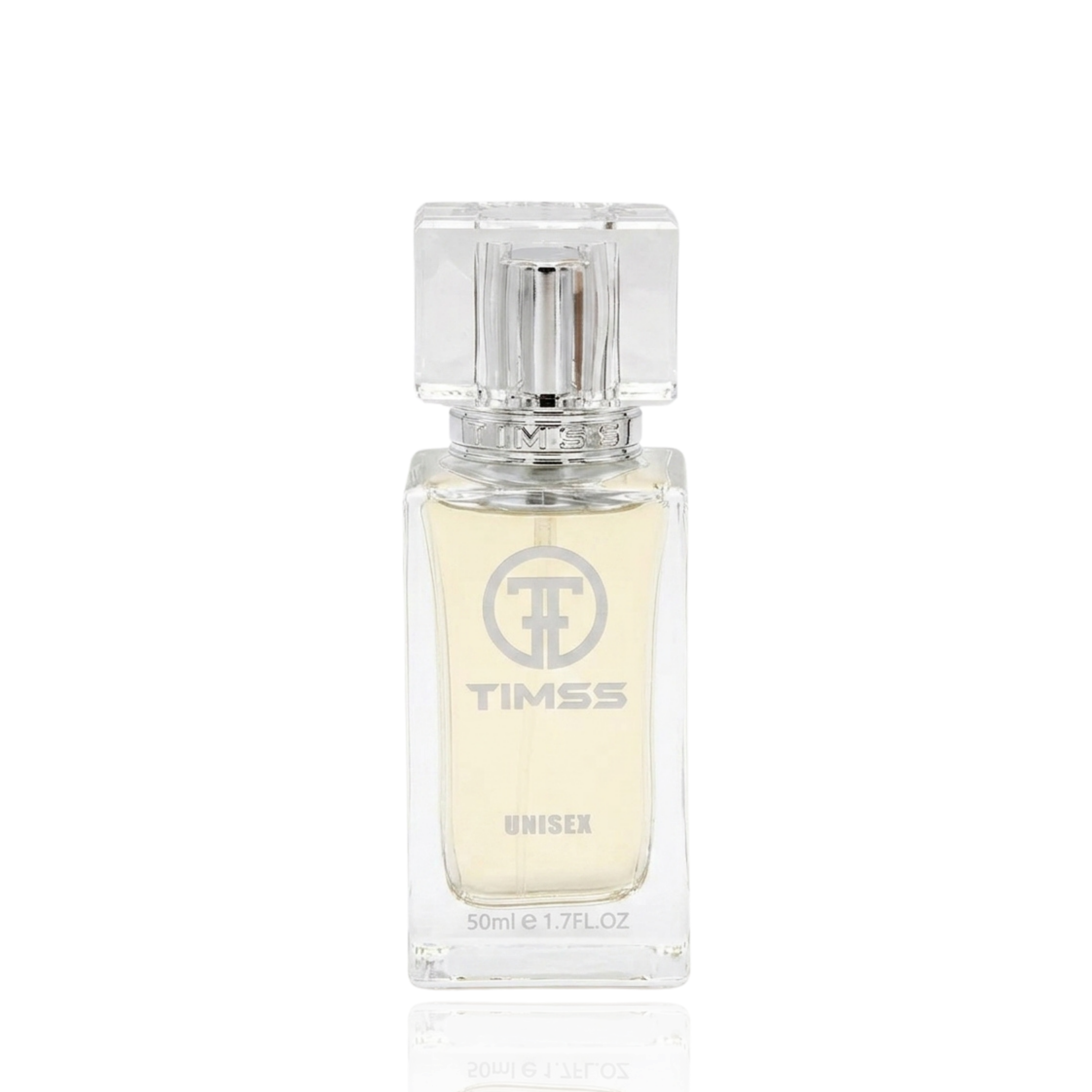 Detaliu flacon și etichetă pentru TIMSS U 528 GANIMEDE apă de parfum 50ml pe Parfumer.md.