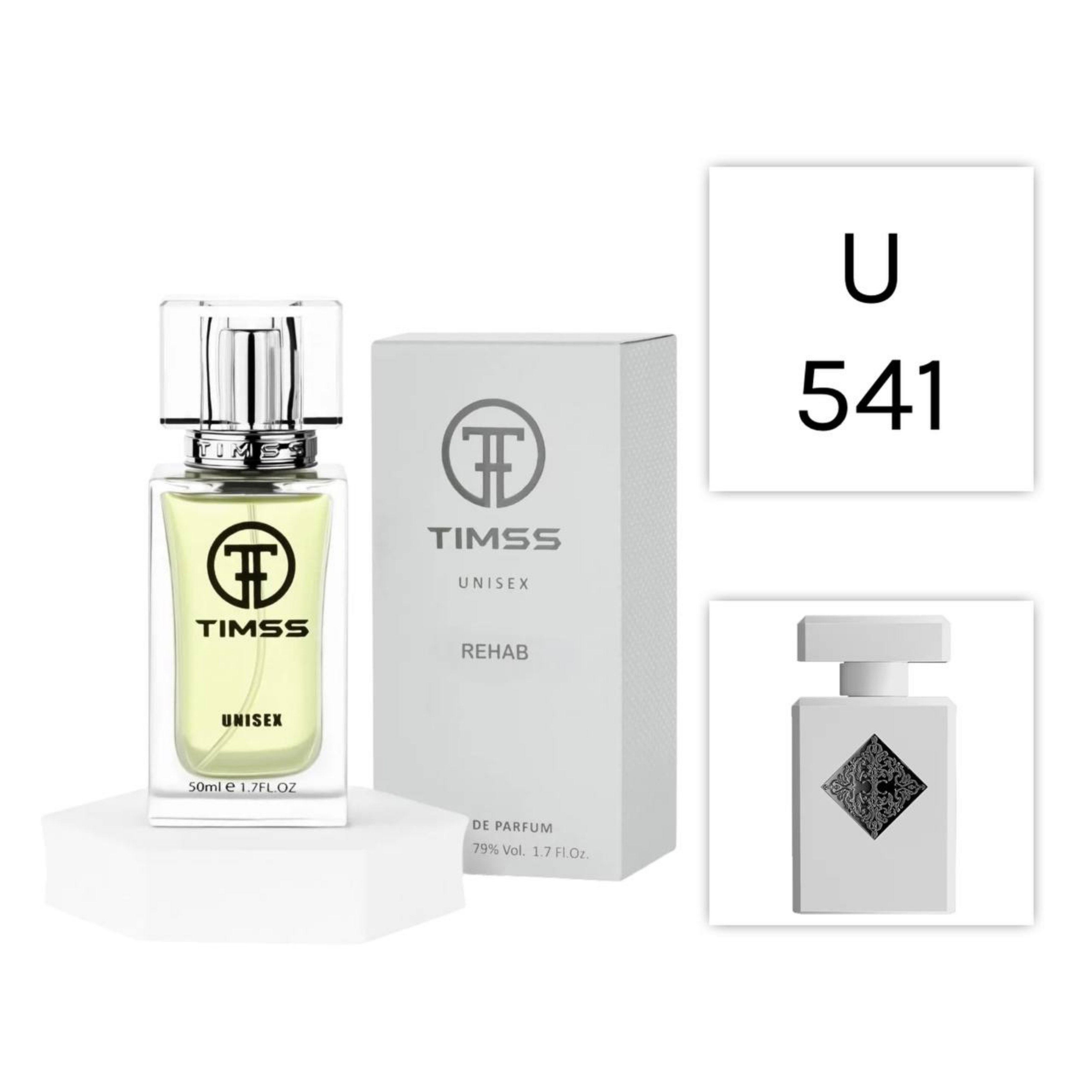 TIMSS U 541 REHAB apă de parfum unisex 50ml, vedere frontală pe Parfumer.md.