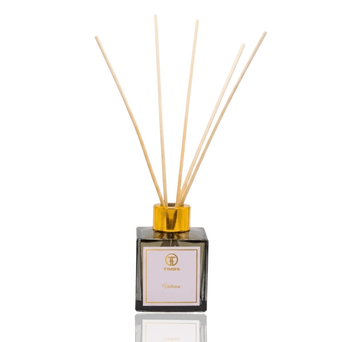 TIMSS Victorius parfum de camera cu betisoare 50 ml detaliu flacon sticla si difuzor Parfumer.md