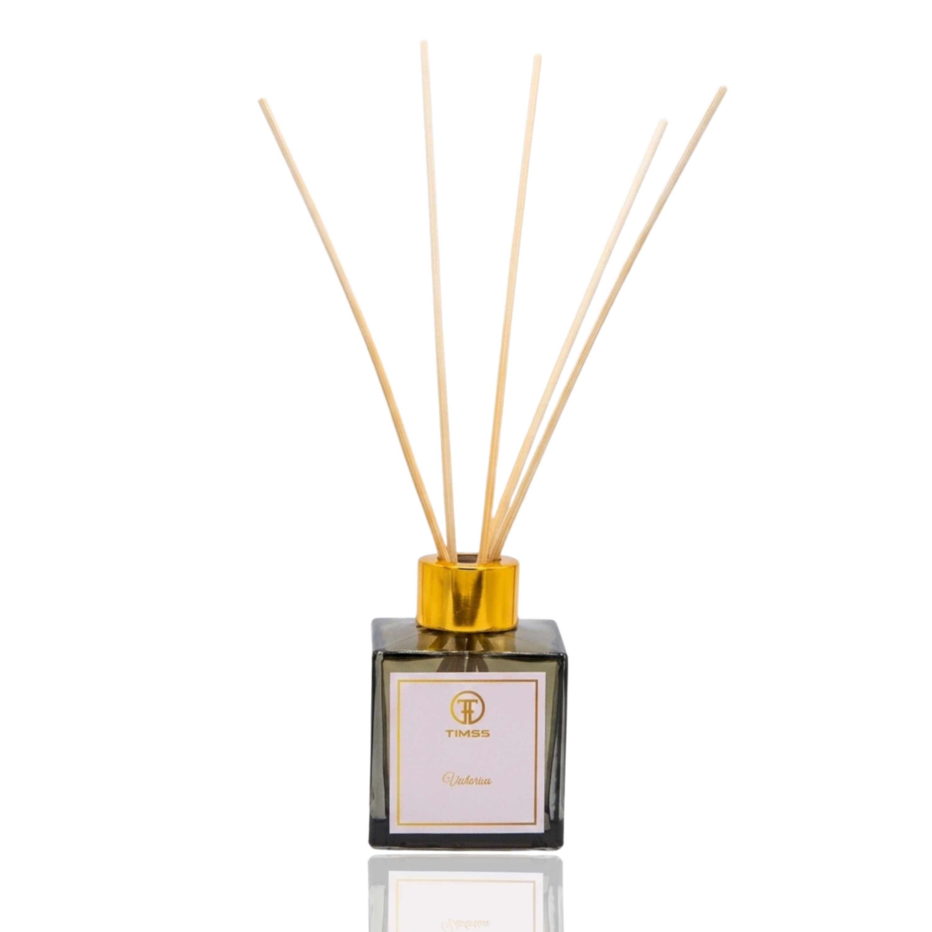 TIMSS Victorius parfum de camera cu betisoare 50 ml detaliu flacon sticla si difuzor Parfumer.md