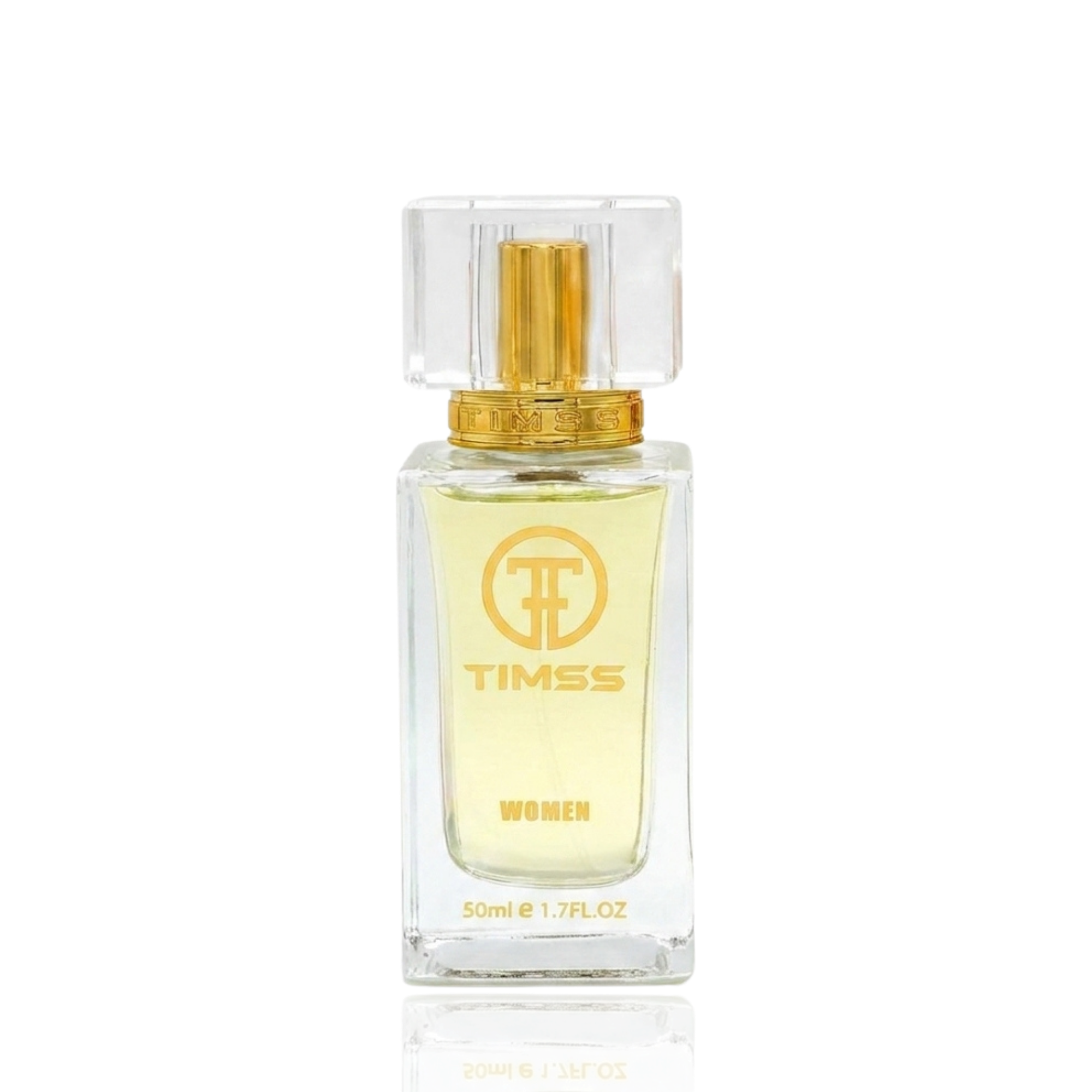 Detaliu flacon și etichetă pentru TIMSS W 304 BLANCHE apă de parfum 50ml pe Parfumer.md.