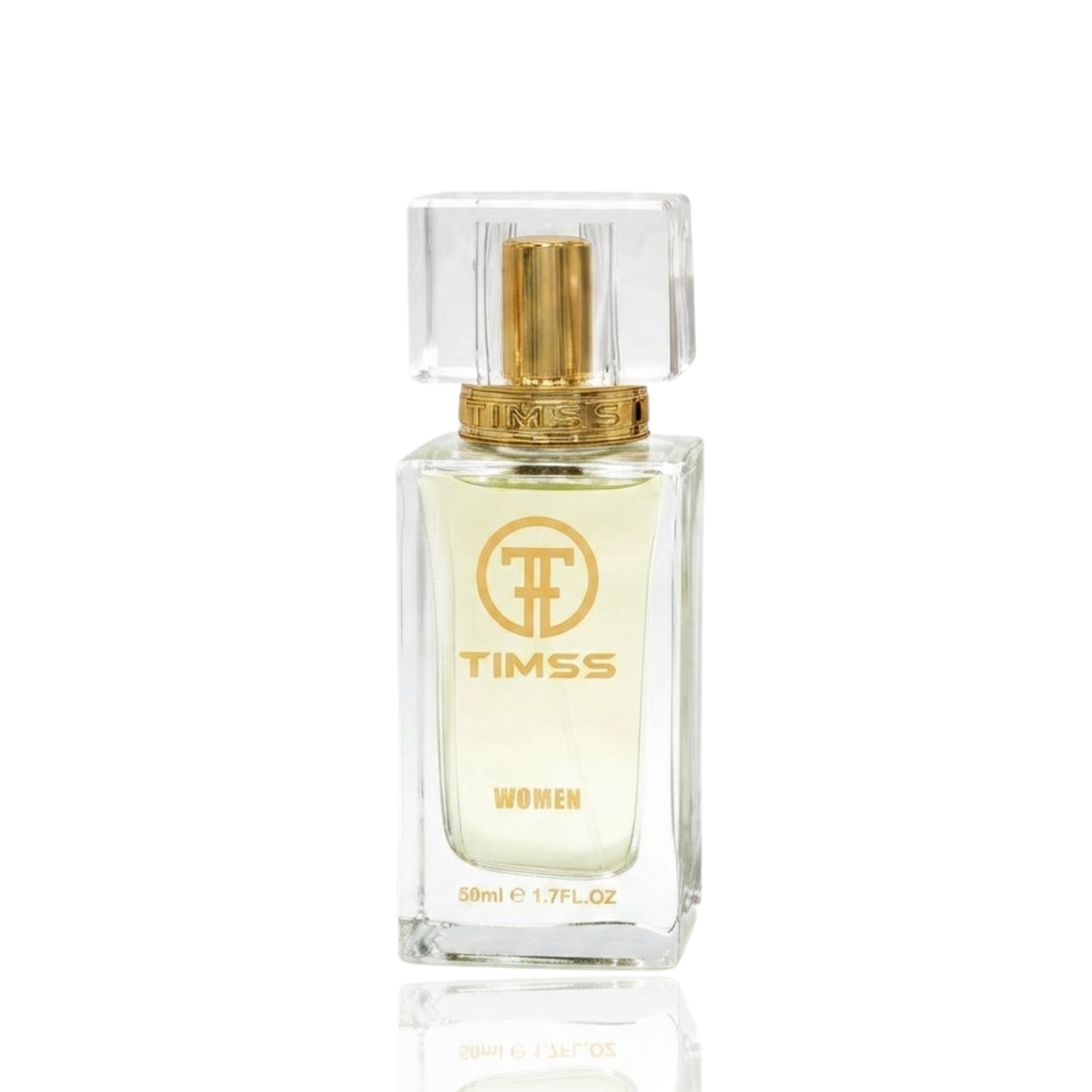 Detaliu flacon și etichetă pentru TIMSS W 306 DONNA apă de parfum 50ml pe Parfumer.md.