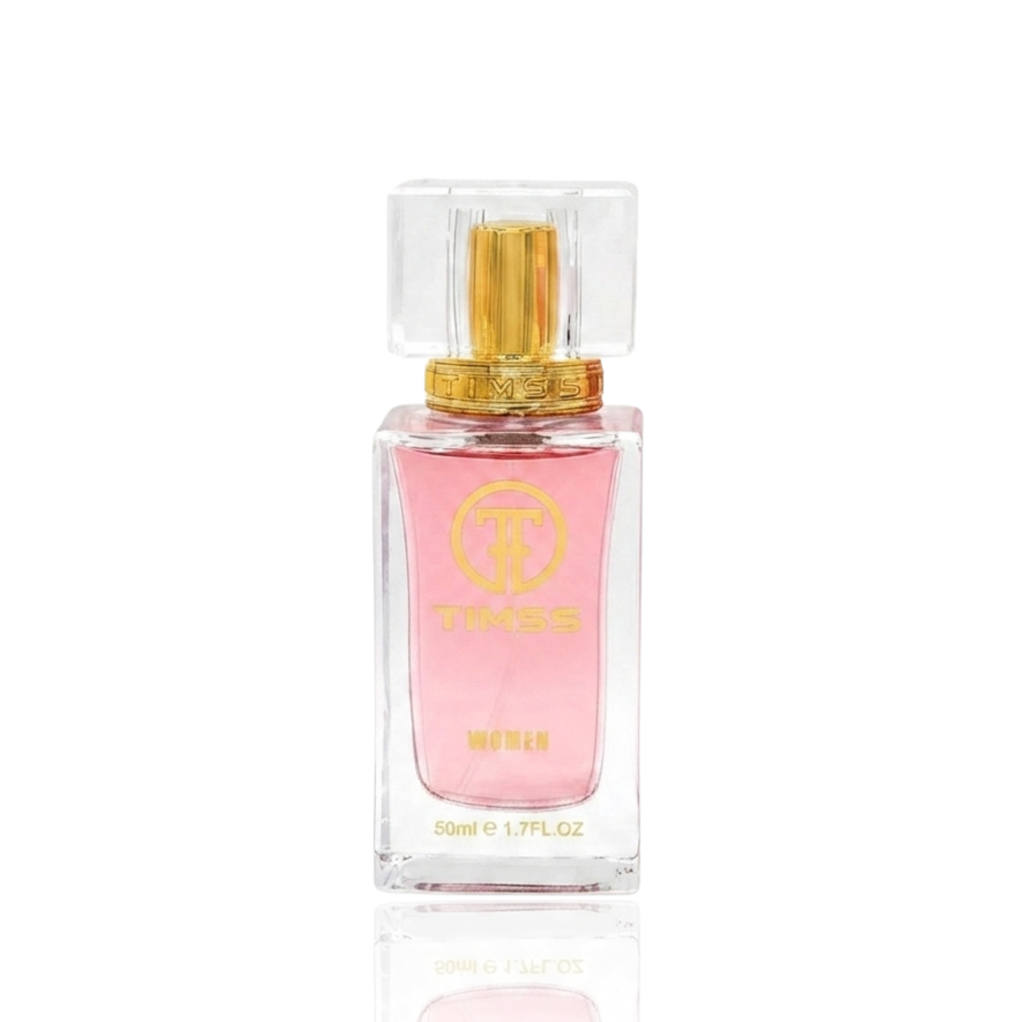 Detaliu flacon și etichetă pentru TIMSS W 307 CRYSTAL apă de parfum 50ml pe Parfumer.md.