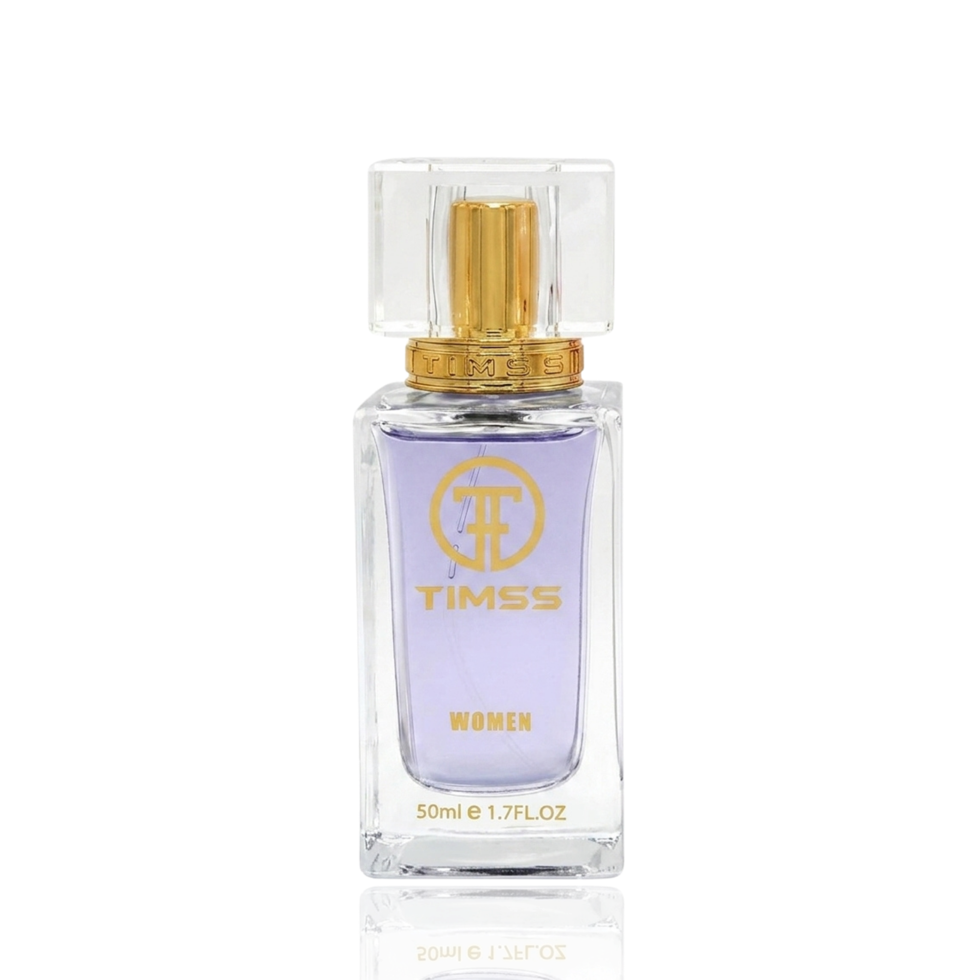 Detaliu flacon și etichetă pentru TIMSS W 327 ECLAT apă de parfum 50ml pe Parfumer.md.