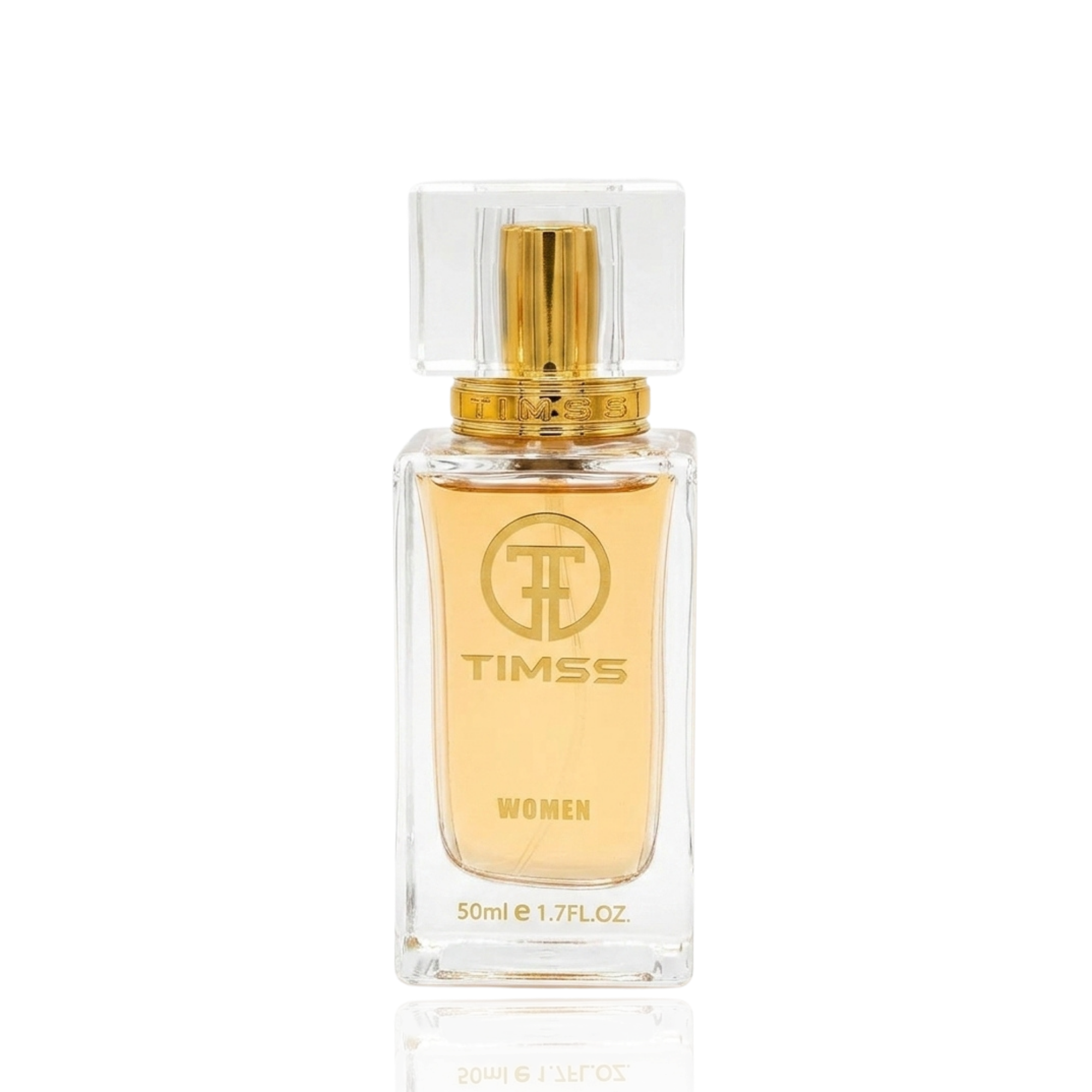 Detaliu flacon și etichetă pentru TIMSS W 331 IRESISTIBLE apă de parfum 50ml pe Parfumer.md.