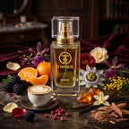 TIMSS W 333 VERY SEXY apă de parfum prezentat alături de mure zemoase, flori de orhidee și păstăi de vanilie.