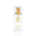 Detaliu flacon și etichetă pentru TIMSS W 344 BUBBLE GUM apă de parfum 50ml pe Parfumer.md.