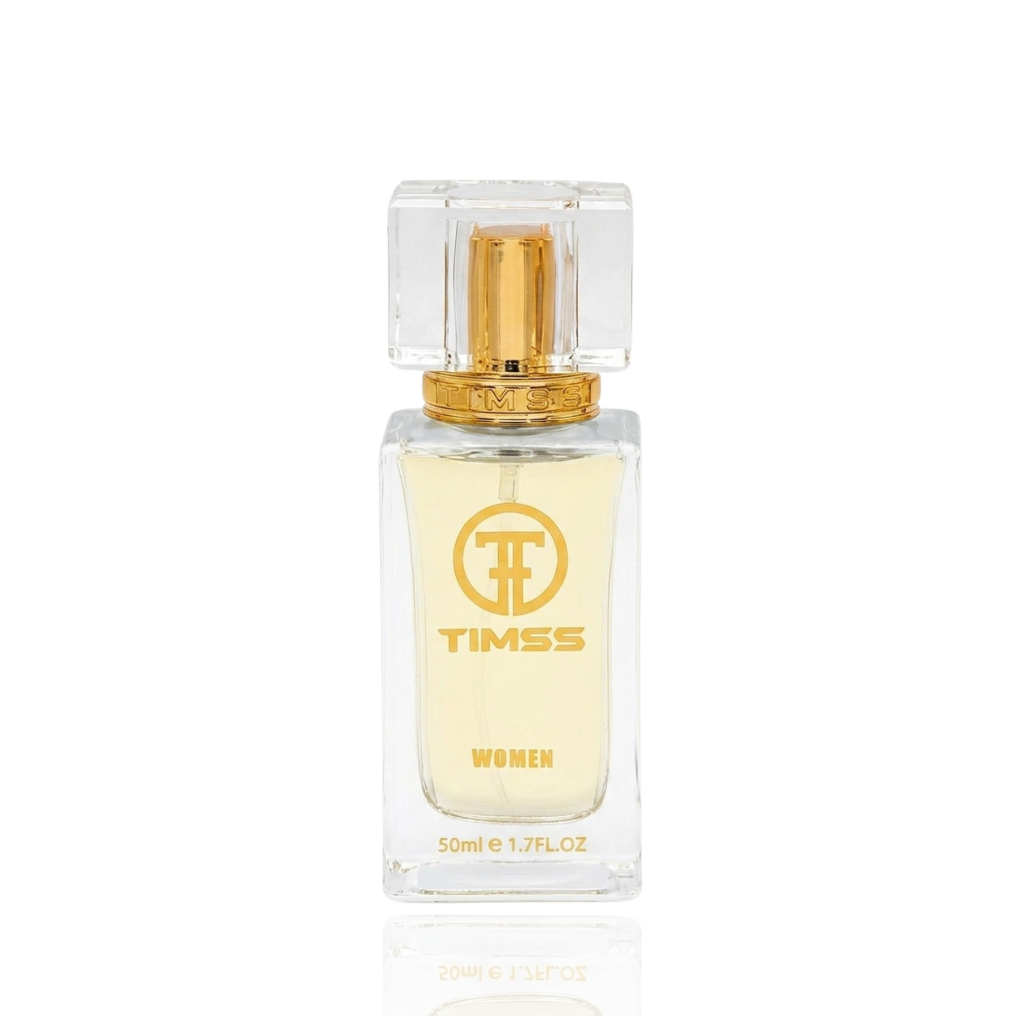 Detaliu flacon și etichetă pentru TIMSS W 348 LADY MILLION apă de parfum 50ml pe Parfumer.md.