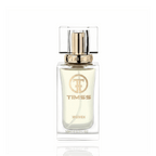 Detaliu flacon TIMSS W 402 Interygoe inspirat din HFC Devil's Intrigue apa de parfum, evidențiind eticheta și pulverizatorul.