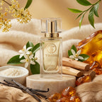 TIMSS W 402 Interygoe inspirat din HFC Devil's Intrigue apa de parfum prezentat alături de osmanthus, ceai alb și vanilie.