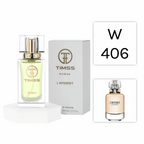 TIMSS W 406 L Interdet inspirat din Givenchy L'Interdit apa de parfum feminin 50 ml flacon frontal minimalist.