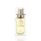Detaliu flacon TIMSS W 409 Paraoks inspirat din Prada Paradoxe apa de parfum, evidențiind eticheta și pulverizatorul.