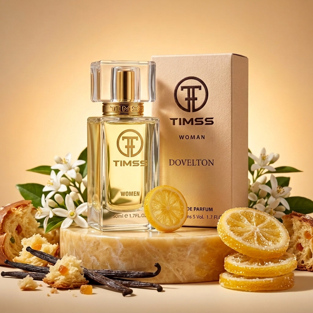 TIMSS W 413 Devolton inspirat din Dolce & Gabbana apa de parfum prezentat alături de lămâie confiată și vanilie.