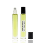 Detaliu flacon U 512 TOBACCO VANILLE inspirat de Tom Ford Tobacco Vanille ulei de parfum, evidențiind eticheta și aplicatorul roll-on.