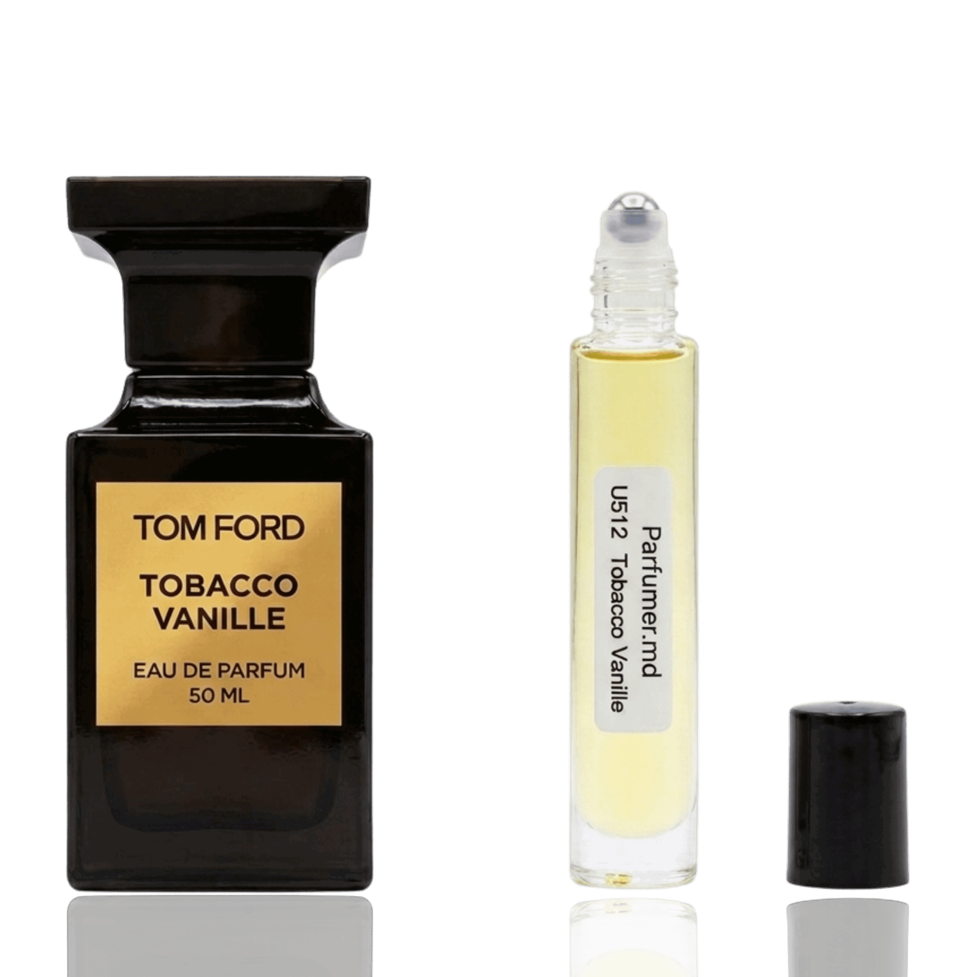 U 512 TOBACCO VANILLE inspirat de Tom Ford Tobacco Vanille ulei de parfum unisex 10 ml flacon frontal.