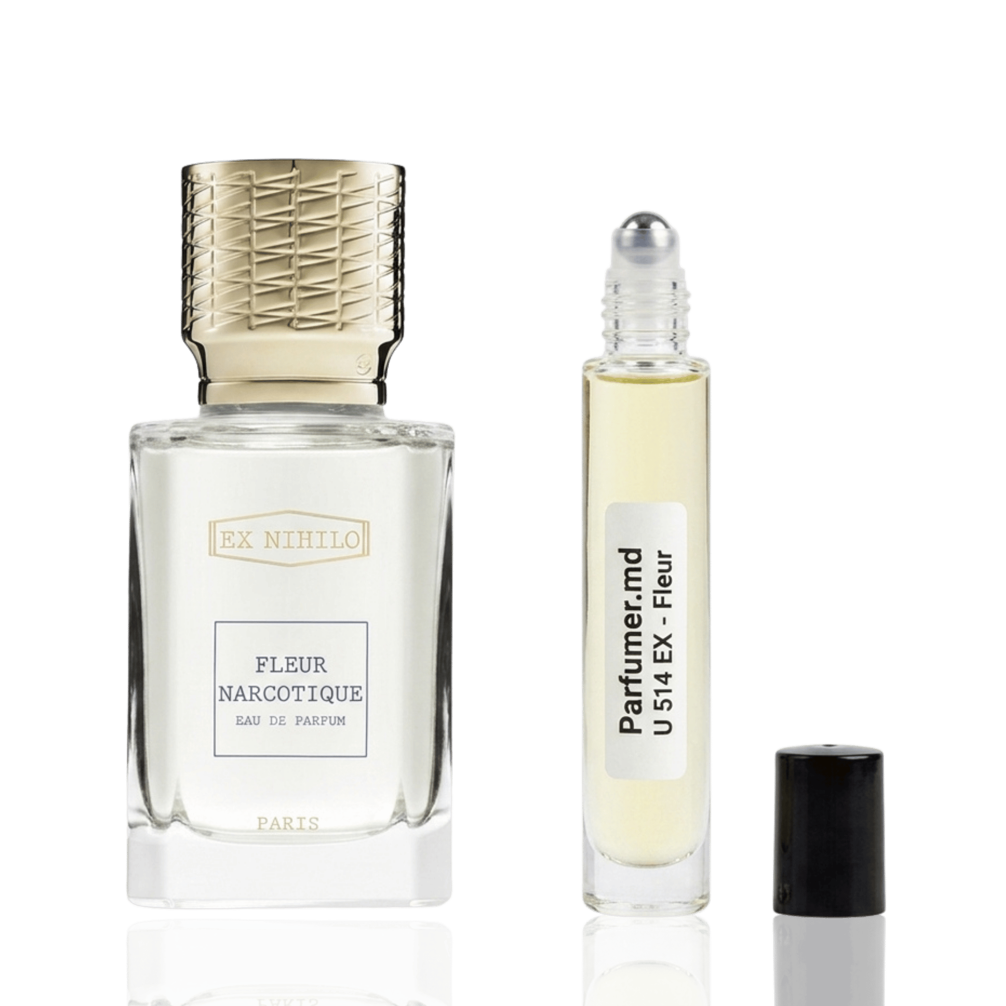 U 514 EX - FLEUR inspirat de Ex Nihilo Fleur Narcotique ulei de parfum unisex 10 ml flacon frontal.
